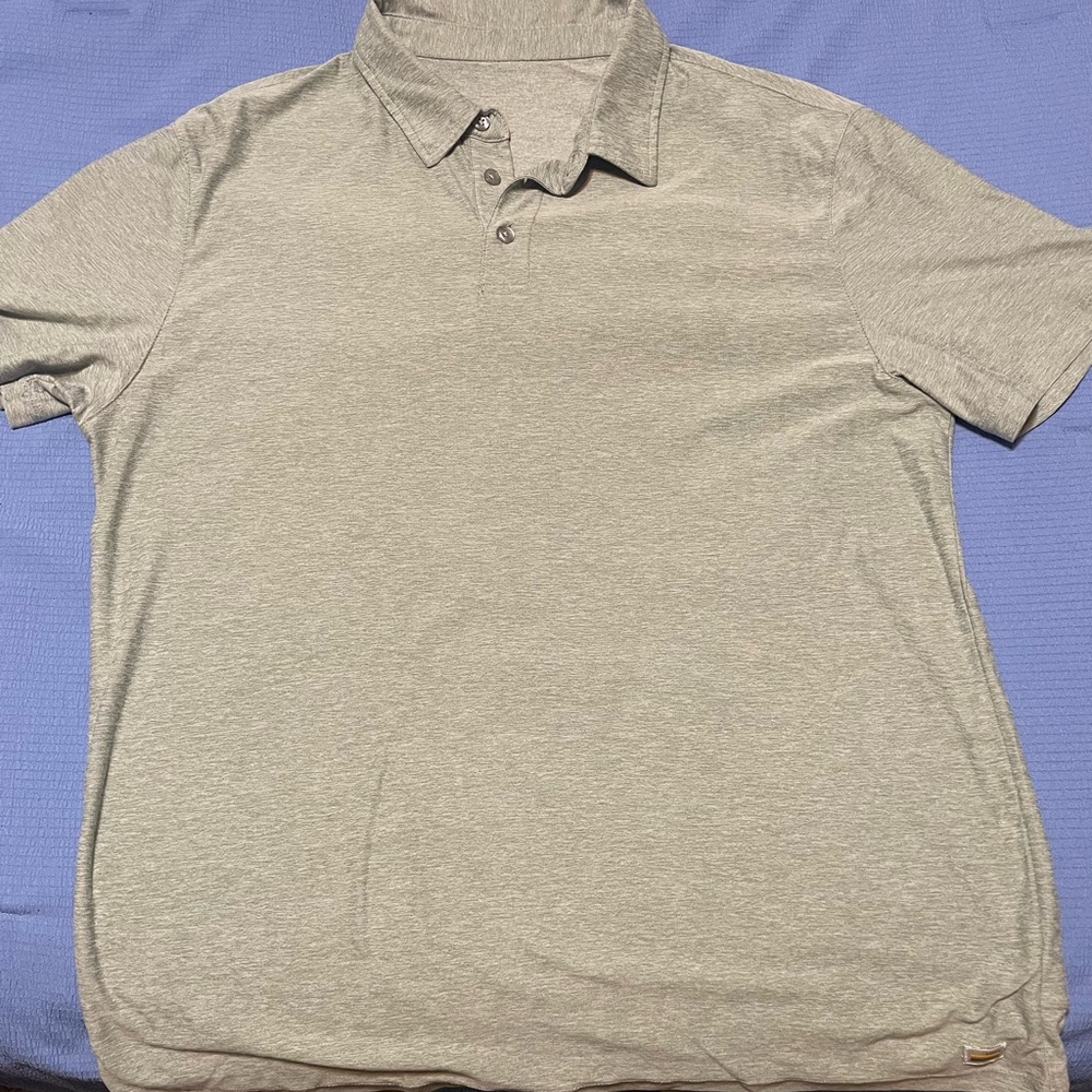 Vuori Light Green Gray Polo Shirt